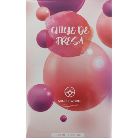 Chicle de Fresa Eau de Toilette Pour Femme Spray de 100 ml - Sunset World Fragances